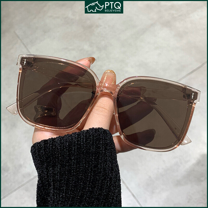 Square Sunglasses Classic Eyewear Women Men Driving Shades Eyeglasses Retro Oversized Black UV400 Sun Glasses PTQ