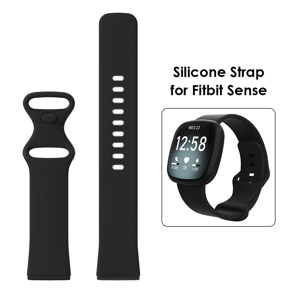 Pure Color Smart Watch Replacement Strap Band for Fitbit Versa 3/Fitbit Sense 194x23x5mm