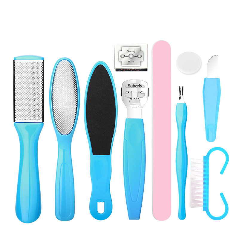 8PCS / 10PCS Professional Pedicure Tools Set, Foot files Callus Remover for Feet Foot Care Kit with Nail File Hard Skin Remover Pedicure kit for Cracked Heels and Dead Skin Callus Shaver for Men Women