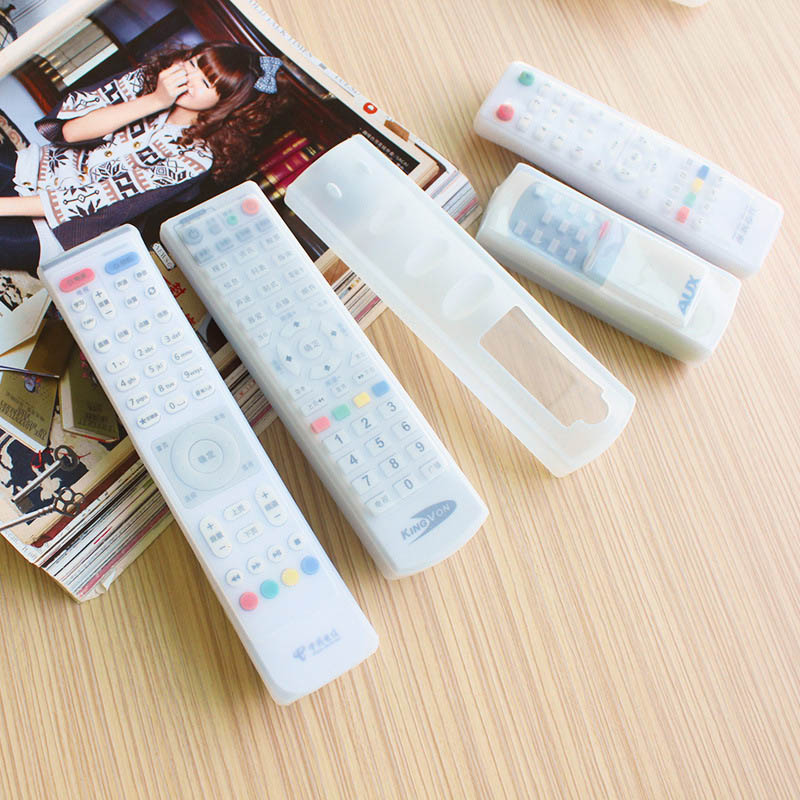 [Silicone Case] Home Air Conditioning TV Silicone Remote Control Case Anti-DustWaterproof Cover Soft Decoration Transparent Silicone Cover Remote Control Cover Dust Cover